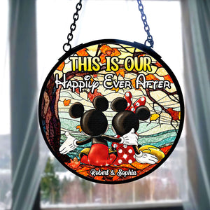 Personalized Gifts For Couple Suncatcher, Romantic Autumn 02QHTI120824 - Ornament - GoDuckee