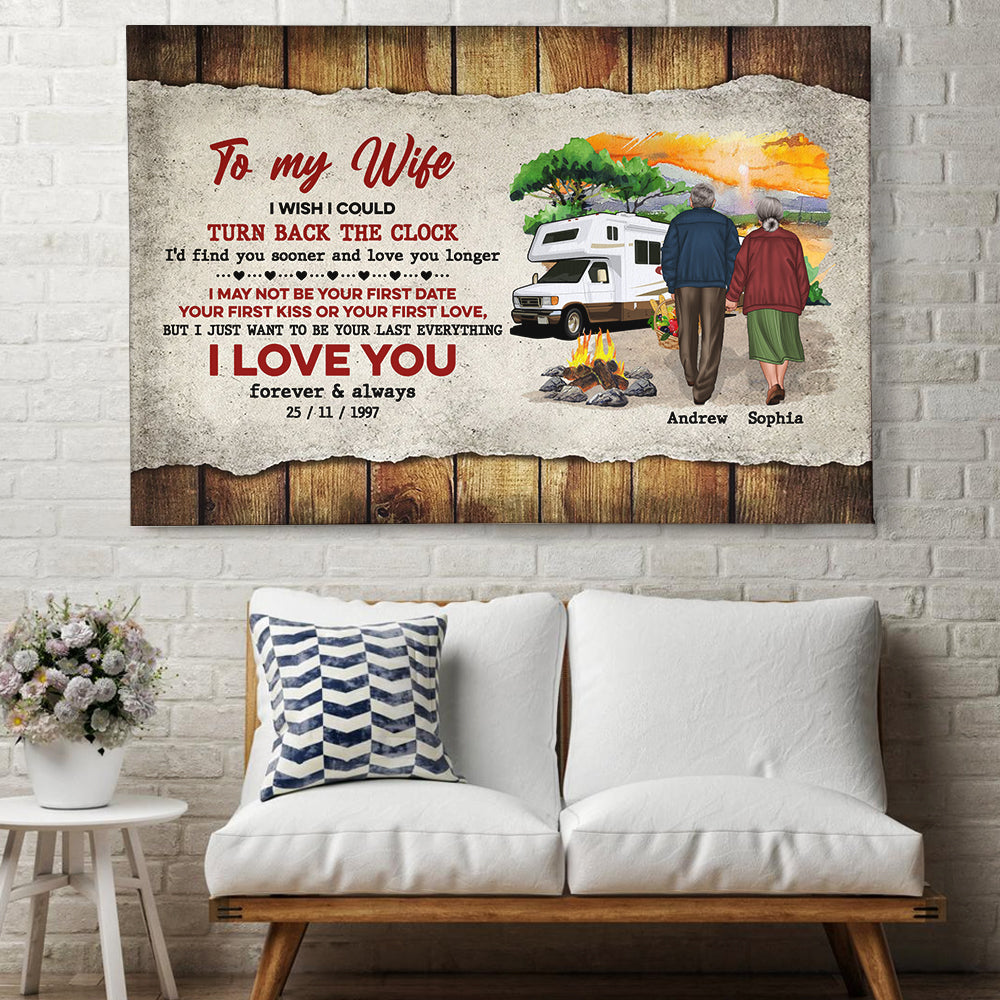 I Love You Forever And Always, Couple Hand In Hand Personalized Canvas Poster - Poster & Canvas - GoDuckee