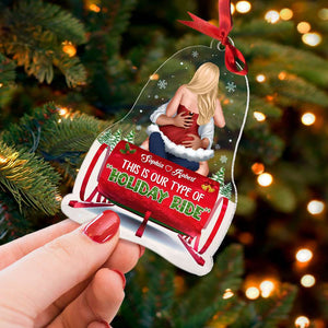 Our holiday ride , Personalized Christmas Ornament for Couples 04htti081123hh - Ornament - GoDuckee