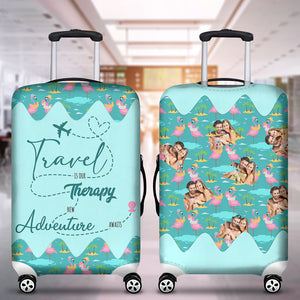 Custom Photo Gifts For Couple Luggage Cover 01KADC030724 - Luggage Covers - GoDuckee