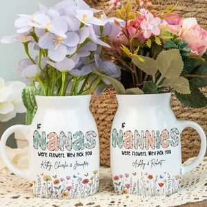 Personalized Gifts For Grandma Flower Vase 03huti010325 - Flower Vase - GoDuckee