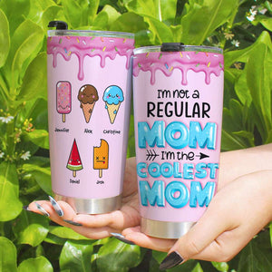 Personalized Gifts For Mom Tumbler Ice Cream Coolest Mom 02tohn120324 - Tumbler Cups - GoDuckee