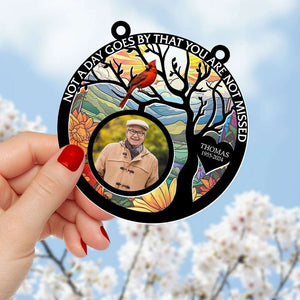 Personalized Suncatcher Ornament 02HUTI010824 Custom Photo, Rest In Heaven - Ornament - GoDuckee