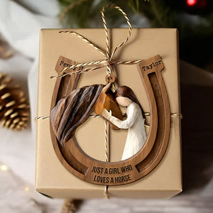 Horseshoe Ornament - Personalized Gifts For Horse Lover Christmas Ornament 04TGTI011125 - Ornament - GoDuckee