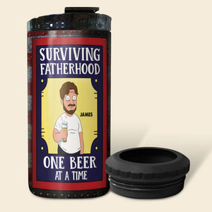 Surviving Fatherhood 03HUTI130623HH Personalized Can Cooler - Can Cooler - GoDuckee