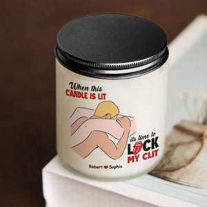 Personalized Gifts For Couples Scented Candle It's Time To Be Naughty - Scented Candle - GoDuckee