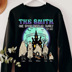 One Spook-Tacular Family, Gift For Family, Personalized Shirt, Ghost Family Shirt, Halloween Gift - Shirts - GoDuckee