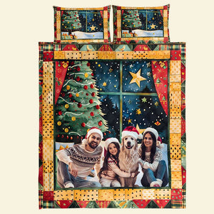 Custom Photo Gifts For Family Quilt Bedding Set 04HUTI311024 - Blanket - GoDuckee
