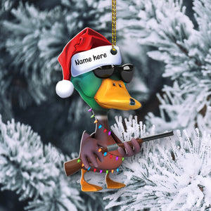 Hunting Duck - Personalized Christmas Ornament- Christmas Gift For Hunter - Ornament - GoDuckee