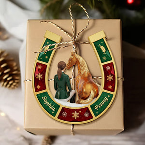 Horse-loving Girl Ornament - Personalized Gifts For Horse Lovers 05pgti031025 - Ornament - GoDuckee