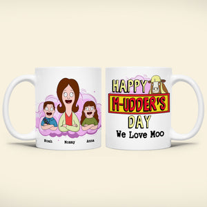Personalized Gift For Mom Mug, Funny Cow Happy Mudder's Day 04qhti110325hg - Coffee Mug - GoDuckee
