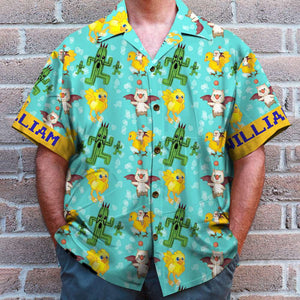 Personalized Gifts for Game Lover Hawaiian Set, Game Character Pattern 01NATI090724 - Hawaiian Shirts - GoDuckee