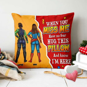 When You Miss Me, Gift For Daughter, Son, Personalized Pillow, Super Family Pillow 04HUTI291223PA - Pillow - GoDuckee