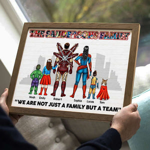 We're Not Just A Family But A Team, Gift For Family, Personalized Poster, Super Family Canvas 01OHTI071223TM - Poster & Canvas - GoDuckee