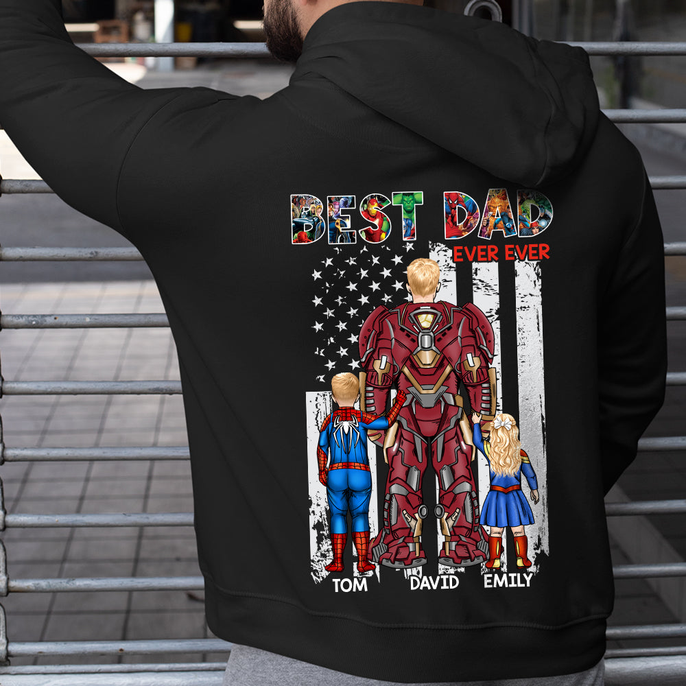 Best Family Dad Ever 01ACDT150523TM Personalized Family Shirt Sweatshirt Hoodie, Happy Father's Day Gift - Shirts - GoDuckee