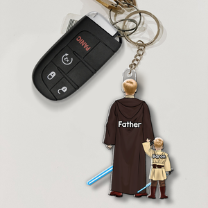 Galaxy Dad Keychain - Personalized Gifts For Dad 02qhhu070525hg - Keychains - GoDuckee