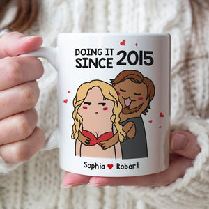 I Don't Care If You Have Small Boobs, Gift For Her, Personalized Mug, Funny Couple Mug, Couple Gift - Coffee Mug - GoDuckee