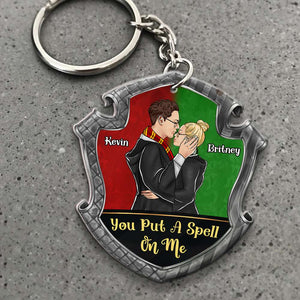 Witch and Wizard Couple Keychains - Kissing Couple  - Goduckee 3