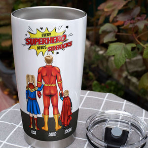 Power Family Dad 03ACTI020523TM Gift For Father's Day, Personalized Tumbler - Tumbler Cup - GoDuckee