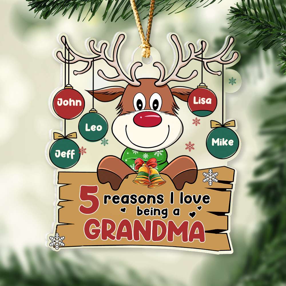 Reindeer Family Balls, Personalized Ornament, Gifts For Family - Ornament - GoDuckee