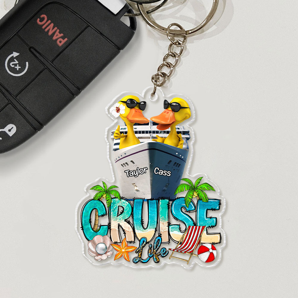Cruise Life Personalized Keychain, Gift For Cruising Lovers - Keychains - GoDuckee