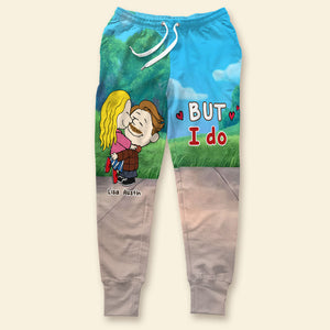 Personalized Gifts For Couple Sweatpants Hugging Couple 05ohti171224hg - Shorts and Pants - GoDuckee