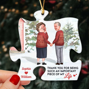 Love Of My Life, Personalized Ornament, Gifts For Old Couple - Ornament - GoDuckee