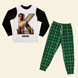 Custom Alphabet Letter Gifts For Movie Lover Family Pajama Set 05xqti081124 - Pajama Set - GoDuckee