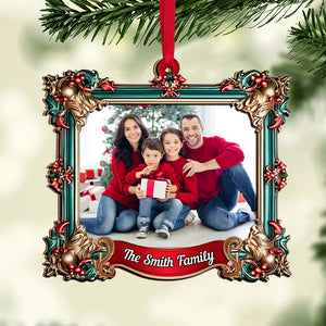 Custom Photo Gifts For Family Christmas Ornament 02huti310824 - Ornament - GoDuckee