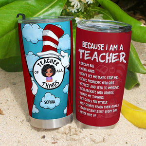 I Dream Big I Work Hard, Personalized Tumbler, Gift For Teacher Of All 01acdt020823hh - Tumbler Cup - GoDuckee