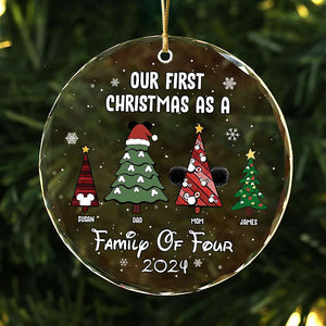 Personalized Gifts For Chirstmas Tree Family Crystal Ornament 05NATI220824 - Ornament - GoDuckee