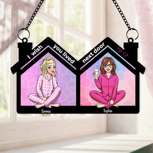 Personalized Gifts For Besties Suncatcher Window Hanging Ornament 04htdc110624hh - Ornaments - GoDuckee