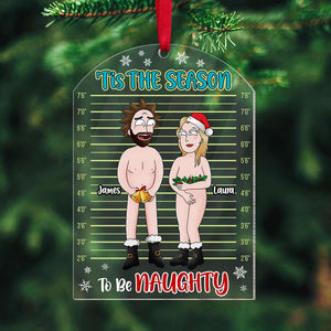 Personalized Christmas Gifts For Naughty Couple Acrylic Ornament 01TOTI010824HG - Ornament - GoDuckee