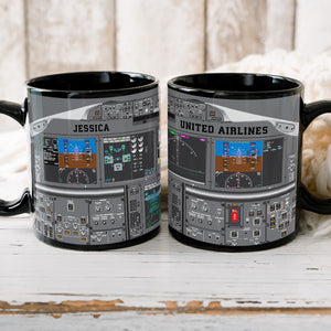 Personalized Aircraft Cockpit Mug, Gift For Airplane Lovers BLM-humix151223 - Coffee Mug - GoDuckee