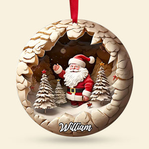 Personalized Gifts For Family Christmas Ornament Santa Claus 03xqti090924 - Ornament - GoDuckee