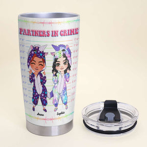 Besties Partners In Crime Personalized Tumbler - Tumbler Cup - GoDuckee