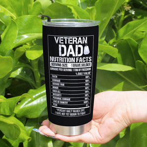 World's Best Veteran Dad, Personalized Tumbler, Gift For Veteran Dad, 05huti080523hh - Tumbler Cup - GoDuckee