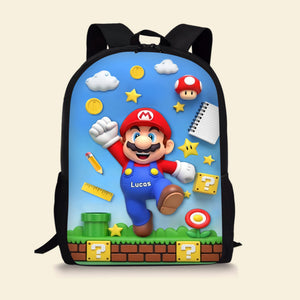 Cute Character School Bag - Personalized Gifts For Kids 05toti040825 - Backpack - GoDuckee