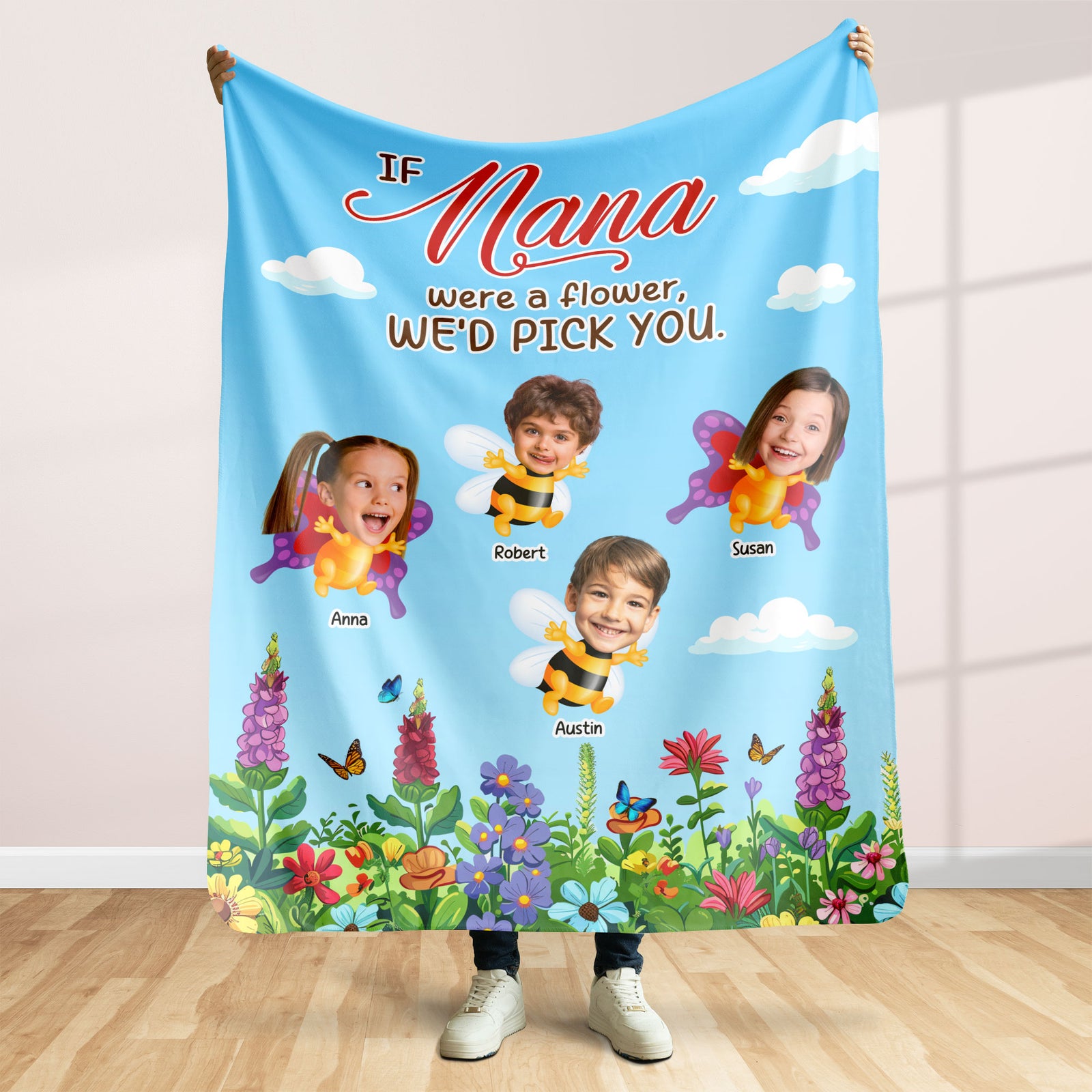 Custom Photo Gifts For Grandma Blanket 04toti301224 - Blanket - GoDuckee