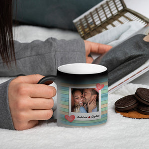 Gift For Couples, Universary Personalized Photo Magic Mug 06HUDT311222 - Magic Mug - GoDuckee