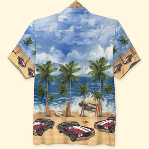 Gift For Cars Lover, Personalized Hawaiian Shirt, Classic Car Beach Hawaiian Shirt, Summer Gift - Hawaiian Shirts - GoDuckee
