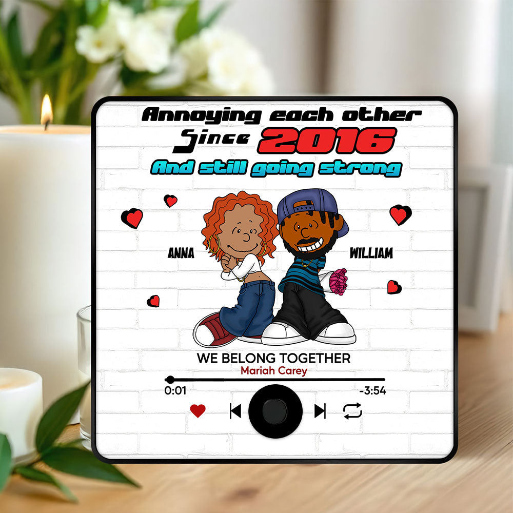 Custom Music Gifts For Couple Fridge Magnet 02kati271224hg - Fridge Magnet - GoDuckee