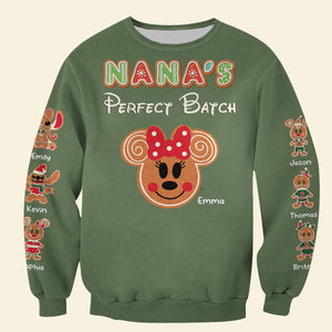 Nana's Perfect Batch, Personalized Family Shirt, 03HTDT031023, Christmas Gift For Family - AOP Products - GoDuckee
