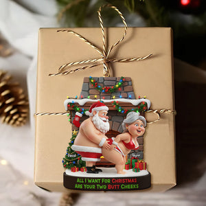 Naughty Old Gnome Couple Ornament - Personalized Gifts For Couple 03ohti230925 - Ornament - GoDuckee