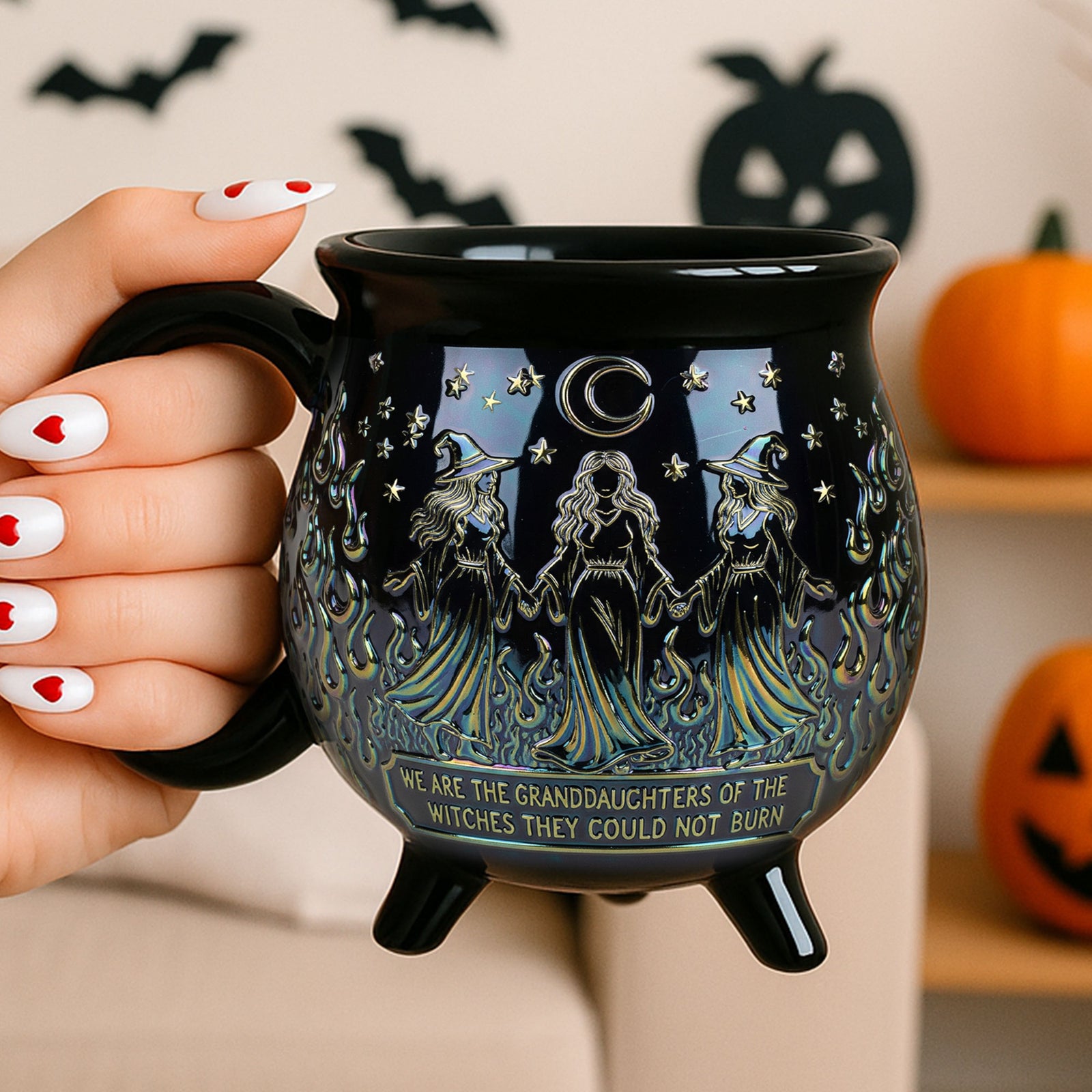 Witch Descendants Cauldron Mug, Personalized For Witch Lovers 01qhti200825 - Cauldron Mug - GoDuckee