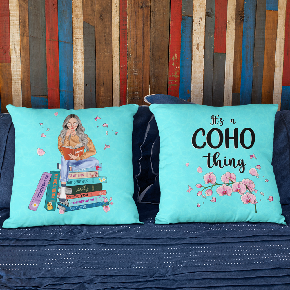 Girl Reading Book 01HUDT070323TM Personalized Square Pillow Gift - Pillow - GoDuckee