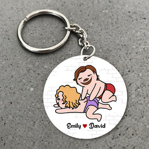 You're A Pain In The Ass, Personalized Keychain, Gift For Funny Couple - Keychains - GoDuckee