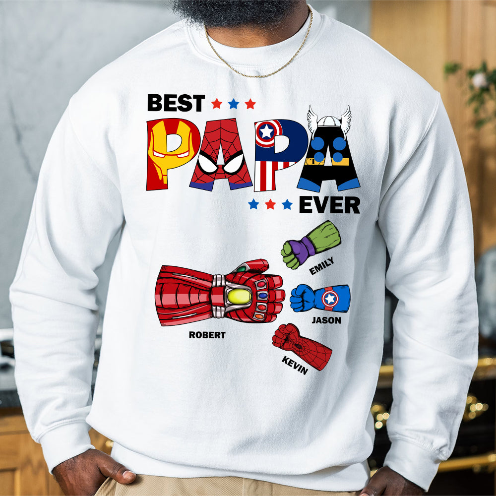 Super Power Dad 03ACDT190523TM Personalized Shirt, Hoodie, Sweatshirt - Shirts - GoDuckee