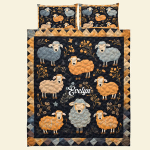 Personalized Gifts For Sheep Lover Quilt Bed Set 01kati261224 - Blanket - GoDuckee