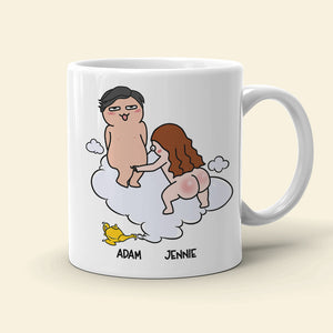 Rub Me Three Times And I'll Come Personalized Funny Couple Coffee Mug 03HULI020323TM Gift For Couple - Coffee Mug - GoDuckee